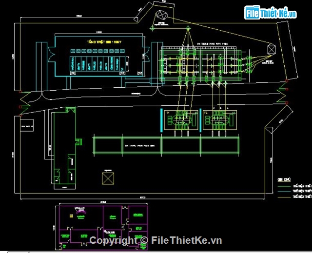 Thiết kế,Bản vẽ,Trạm biến áp,thiết kế trạm biến áp